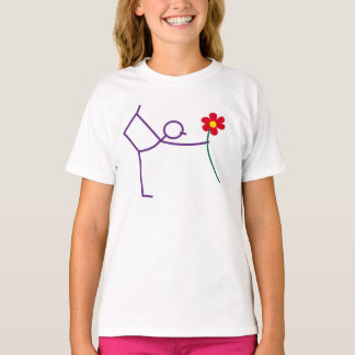 Stickman Love Tee – Süße Stickfigur für Mädchen