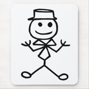 Stickman Showman Mousepad