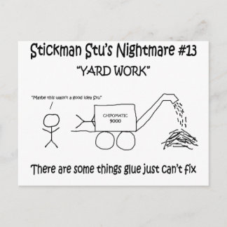 Stickman Stu Nightmare #13 Postkarte