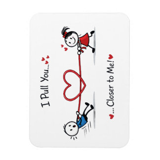 Stickman Tauziehen der Liebe Magnet