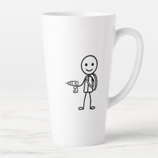 Stickmen At Work - Der Elektriker Milchtasse
