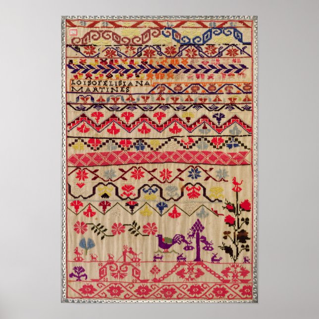 Stickmustertücher Poster (Vorne)