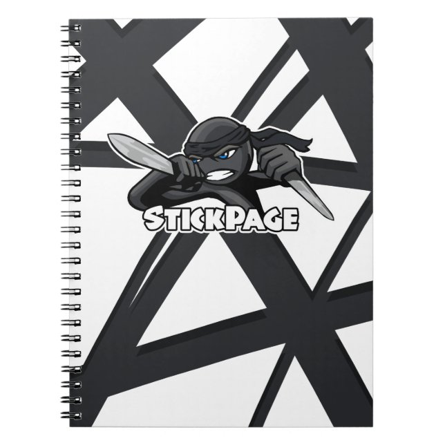 StickPage - verrücktes Ninja Notizblock (Vorderseite)