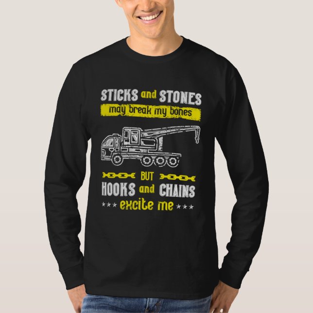 Sticks And Stones Hooks And Chains T-Shirt (Vorderseite)