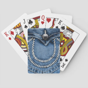 Sticks auf Jeans Pocket Spielkarten