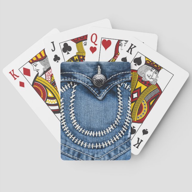Sticks auf Jeans Pocket Spielkarten (Rückseite)