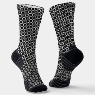 Sticks aus Schwarz und Weiß Socken