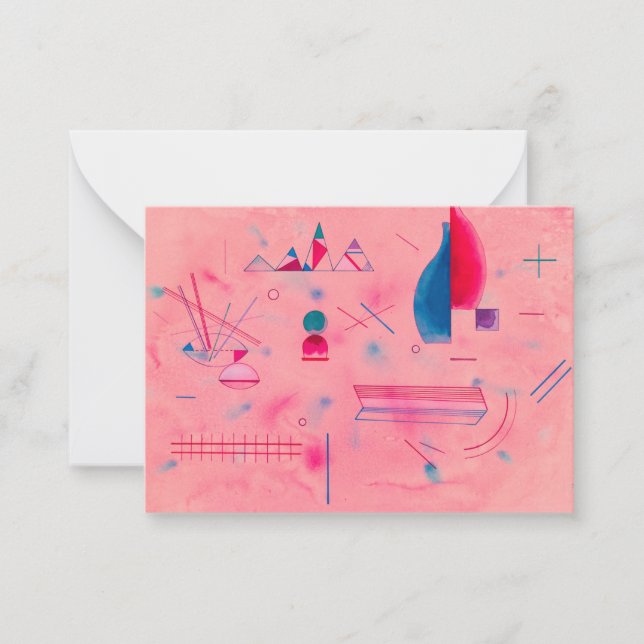 Sticks, The Rose, 1933 by Wassily Kandinsky Mitteilungskarte (Vorderseite)