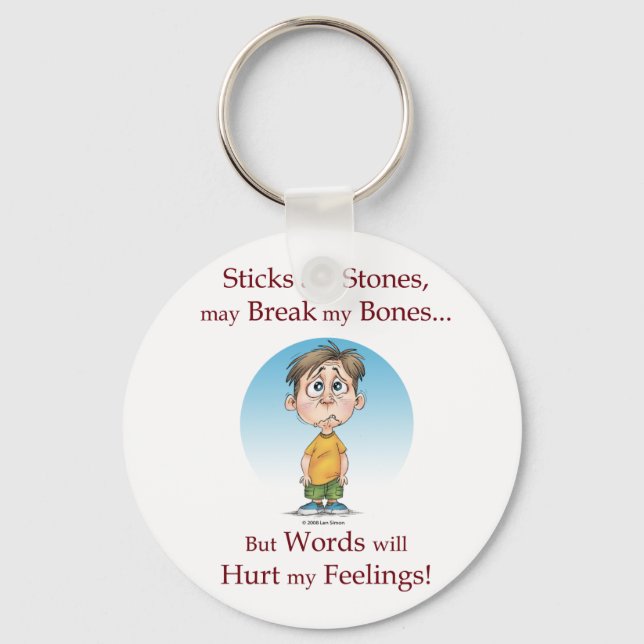Sticks und Stones Schlüsselanhänger (Vorderseite)