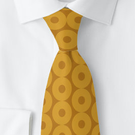 Sticky Donut Shaped Circles. Mens Neck Tie Krawatte