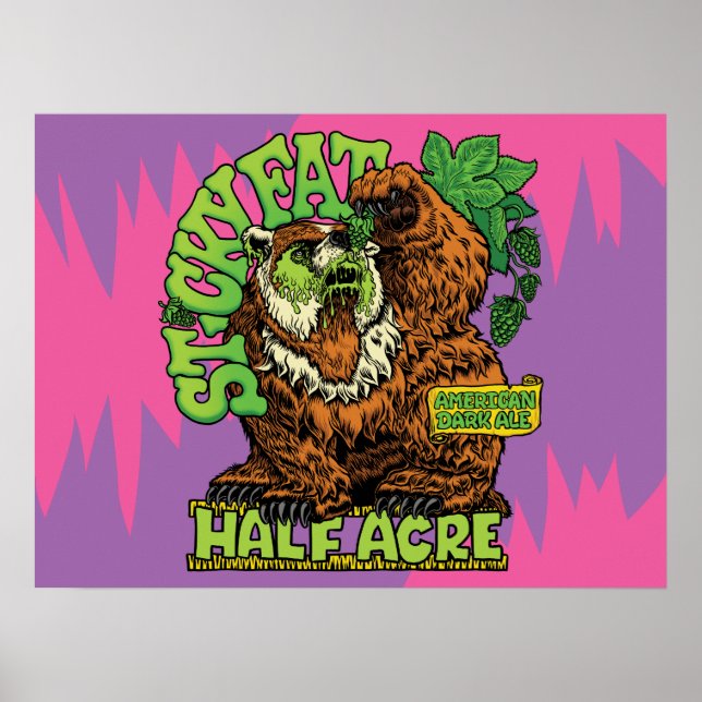 Sticky Fat American Dark Ale Poster (Vorne)