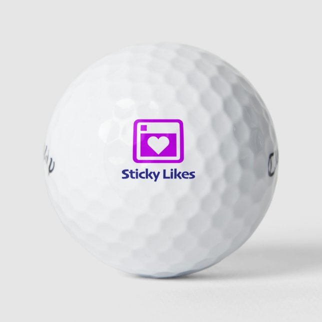 Sticky Golf Golfball (Vorderseite)