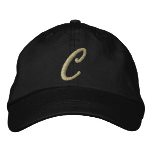 Sticky Monogram Letter C Initial Bestickte Baseballkappe
