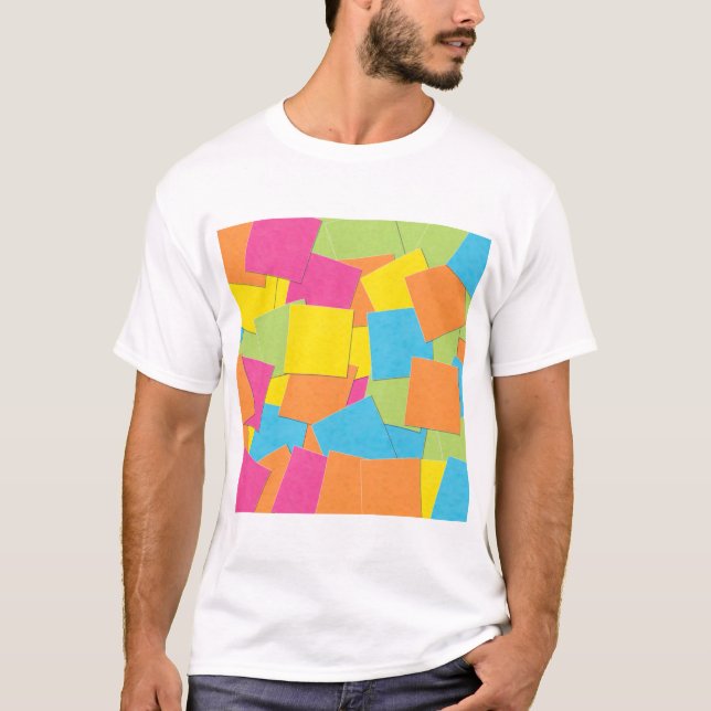 Sticky Notes Art T-Shirt (Vorderseite)