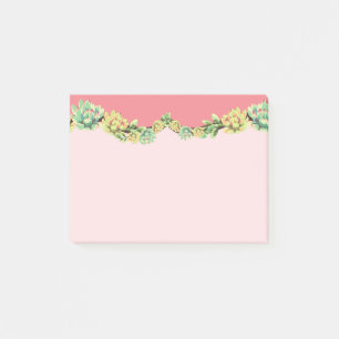 Sticky Notes Bohemisch Cactus succulents Dessert C Post-it Klebezettel