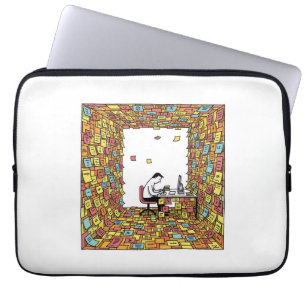 Sticky Notes - überwältigte Bürokunst Laptopschutzhülle