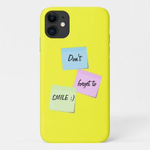 Sticky Notizen Niedliche Pastellfarben Lächeln Ben Case-Mate iPhone Hülle