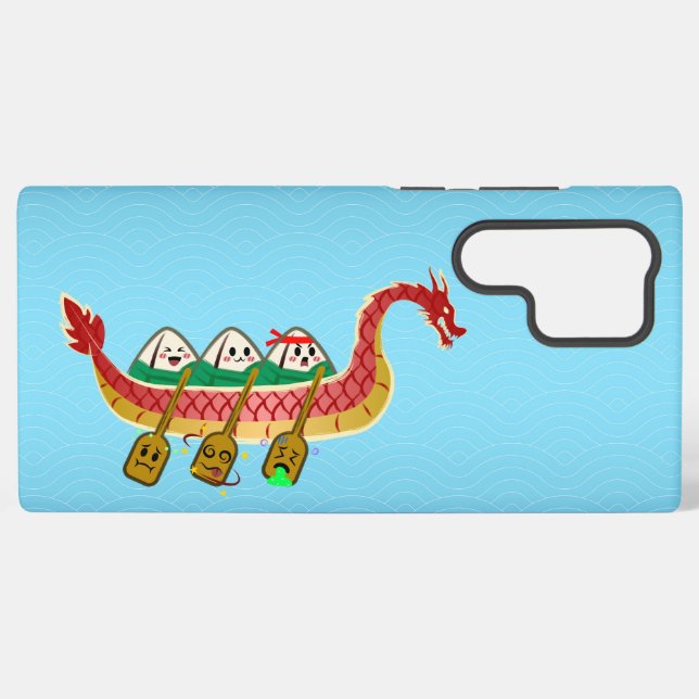 Sticky Rice Dumpling auf Dragon Boat Festival Samsung Galaxy Hülle (Rückseite (Horizontal))