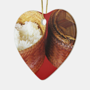 Sticky Rice [Khao Niao] Thai Lao Food Keramikornament