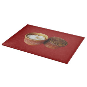 Sticky Rice [Khao Niao] Thai Lao Food Schneidebrett