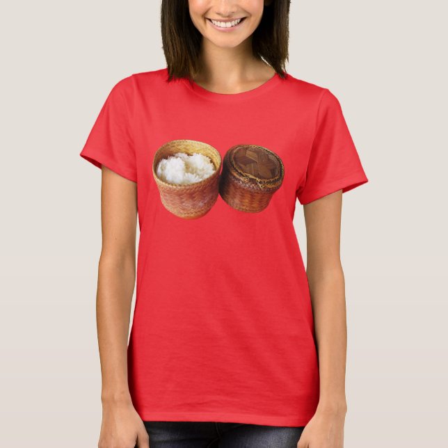 Sticky Rice [Khao Niao] Thai Lao Food T-Shirt (Vorderseite)