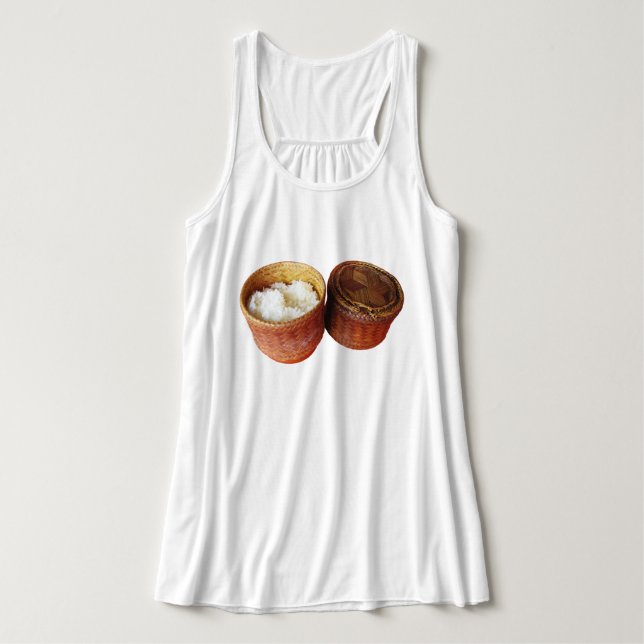 Sticky Rice [Khao Niao] Thai Lao Food Tank Top (Design Vorderseite)