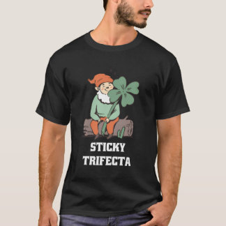 Sticky Trifecta Niedlich Retro Lucky Gnome Designs T-Shirt