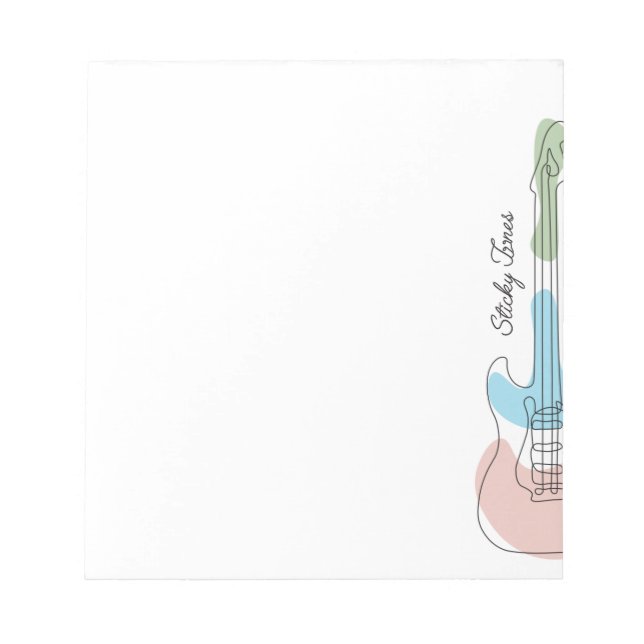 Sticky Tunes | Notizblock | Gelassen Musiksprache (Vorderseite)