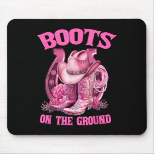 Stiefel Am Boden Country Western Cowboy Cowgirl Mousepad