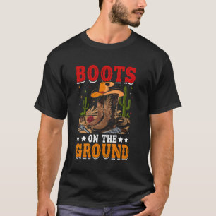 Stiefel am Boden Cowboy Western Cowgirl Linedance T-Shirt