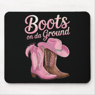 Stiefel am Boden, Cowgirl Line Tanz, Boot Cowb Mousepad