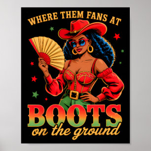 Stiefel Am Boden Juneteenth Cowgirl Wo Sind Die  Poster