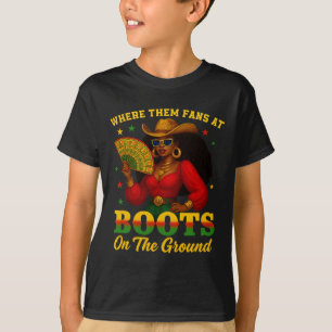 Stiefel Am Boden Juneteenth Cowgirl Wo Sind Die T-Shirt