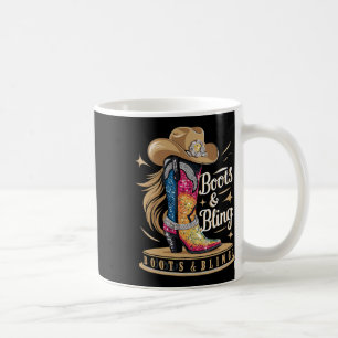 Stiefel & Amp; das Mädchen, das Rodeo Wester spiel Kaffeetasse