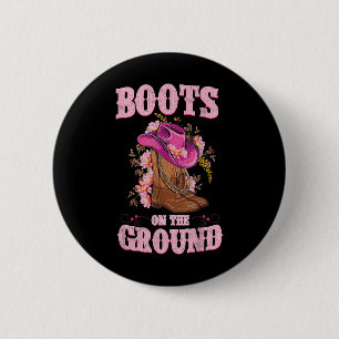 Stiefel auf dem Boden Boot Cowboy Western Cowgirl  Button