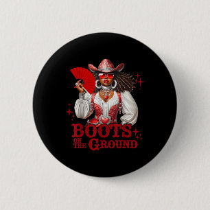 Stiefel auf dem Boden Boot Cowboy Western Cowgirl  Button
