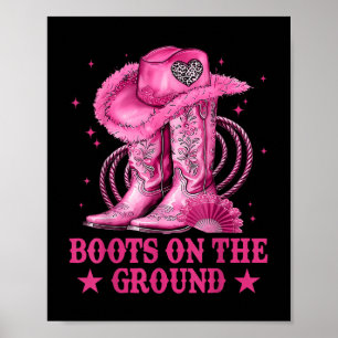 Stiefel auf dem Bodner Cowboy Western Cowgirl Ich Poster