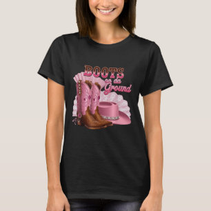 Stiefel auf dem Bodner Cowboy Western Cowgirl Ich T-Shirt