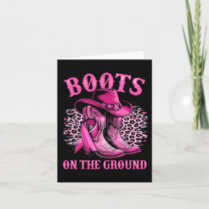 Stiefel auf dem Western Cowgirl Brustkrebs am Bode Karte