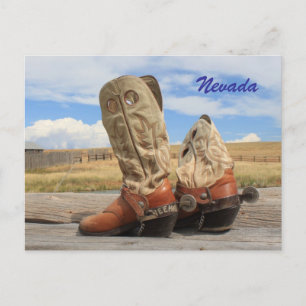 Stiefel aus Nevada Postkarte
