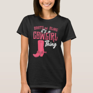 Stiefel Bling Cowgirl T-Shirt
