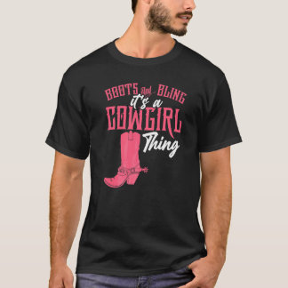 Stiefel Bling Cowgirl T-Shirt