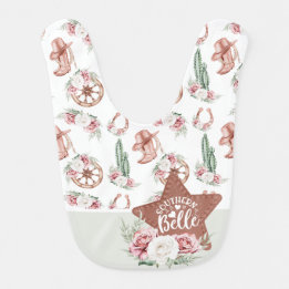 Stiefel & Blooms Western Chic Southern Belle Babylätzchen