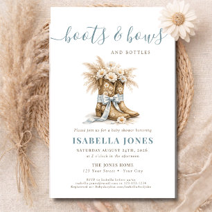 Stiefel Bögen Flaschen Blau Western Budget Babypar Flyer