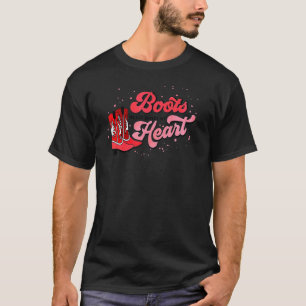 Stiefel Broke nie mein Herz Howdy Honey Retro Vale T-Shirt