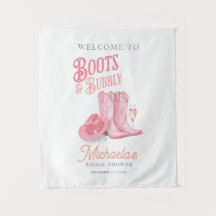 Stiefel & Bubbly Western Cowgirl Pink Brautparty