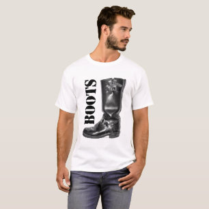 STIEFEL! Der klassische Motorradingenieurstiefel T-Shirt
