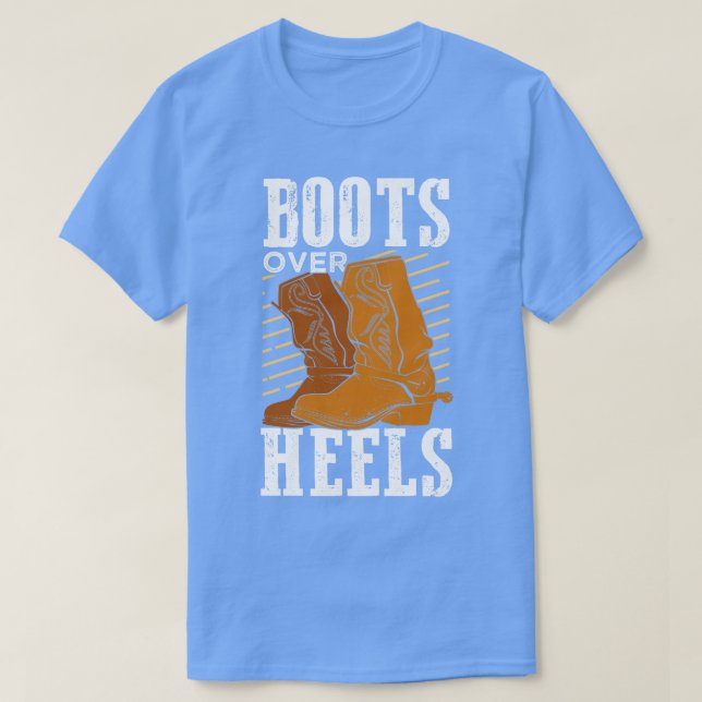 Stiefel für Heelse Reitmädchen-Geschenk T-Shirt (Design vorne)