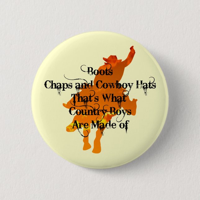 Stiefel, Haps und Cowboy Hats...Button Button (Vorderseite)