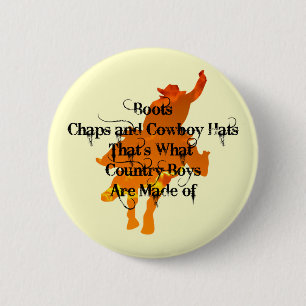 Stiefel, Haps und Cowboy Hats...Button Button